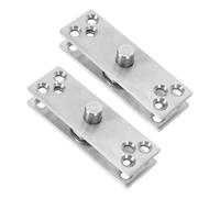 UPKOCH 2 Pièces Charnière Pivotante de Porte Intérieure 360° en Acier Inoxydable Robuste Installation Invisible, Pivot Haut et Bas Stable pour Portes Lourdes en Environnements Humides