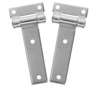 UPKOCH 2 Pièces Charnières Longues en Acier Galvanisé Argenté pour Porte D'armoire Industrielle, Charnière à Friction Fiable et Facile à Contrôler, pour Boîtiers de Distribution