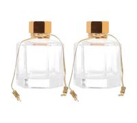 UPKOCH 2 Pièces Flacon Diffuseur en Verre 100ml Hexagonal | Or, Usage Salle de Bain et Salon, Objet Décoratif Élégant, pour Parfum D'ambiance