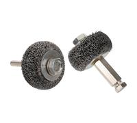 UPKOCH 2 Pièces Roue Abrasive en Acier Inoxydable pour Pneu, Brosse Métallique Polyvalente pour Meuleuse, Finition Précise et Nettoyage Rouille, Tampon Abrasif pour Réparation Automobile