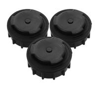 UPKOCH 3 Pièces Bouchon de Fond pour Poubelle en Plastique Noir | Cache Poubelle Extérieur, Installation Facile, Résistance aux Intempéries, Pièce de Rechange pour Bac