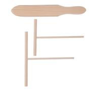 UPKOCH 3 Pièces Trousse D'ustensiles en Bois pour Crêpes Spatule et Étaleur Ergonomiques, Facile à Nettoyer, pour Cuisiner à Domicile