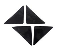 UPKOCH 4 Pièces Fixateur de Tapis Adhésif en PU Noir pour Sols et Coins | Installation Facile, Adhésif au Dos, Maintien Discret, Protège les Angles, Usage Intérieur, Lot Pratique