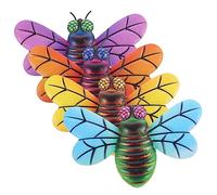 UPKOCH 4pcs Décoration Abeilles Applique Murale Décorations pour Terrasse en Fer Sculpture Abeille Murale Jardin