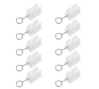 UPKOCH 50 Pièces Butées de Rail de Rideau pour Simple, Plastique, Blanc | Installation sans Outil, Structure à Enficher, Système Intérieur, Bureaux et Chambres, Anti-blocage