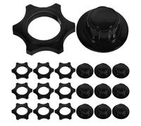 UPKOCH Accessoires pour Ventilateurs Camping, Cache-écrous en Plastique Noir Réutilisables et Stables pour Remplacement des Caches-écrous de Ventilateur, Lot de 20 Set de Set de Pièces