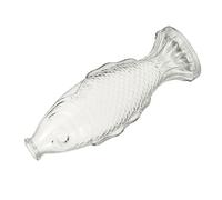 UPKOCH Bouteille à Bouchon Ichendorf en Verre de Poisson, Pot à Fleurs Décoratif en Verre et Bois, Facile à Transporter pour Décoration Intérieure