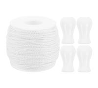 UPKOCH Bouton de tirage Aveugle Blanc, 2,2 mm, 50 mètres, tirettes de Remplacement, 1 Set, pour réparations de Rideaux en intérieur