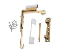 UPKOCH Charnière Fenêtre Acier Au Carbone Doré Kit De Réparation 1 Jeu Compatible PVC Avec Vis Pour Fenêtres Coulissantes Salon Cuisine