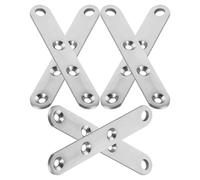 UPKOCH Charnières Invisibles Pivot 360° Structure Axe Haut-bas Lot de 6 en Acier Inoxydable Argenté Flexible et Résistant, Accessoire de Charnière pour Meubles