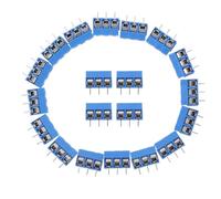 UPKOCH Connecteur à Bornes à Vis pour Circuit Imprimé Pcb, Acier Plaqué Étain, Connexion Sécurisée et Légère, Lot de 20 Pièces, Taille Compacte et Installation Facile