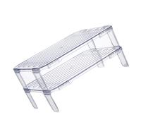 UPKOCH Étagère Transparente Empilable de Rangement As pour Réfrigérateur | Organisateur Cuisine, Support à Bols, Rangement pour Articles Divers, Usage Repas Familiaux et Fêtes