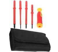 UPKOCH Jeu de Tournevis Isolés Paquet de Rangement Pratique pour Travaux Électriques en Acier Chrome-vanadium pour Électricien et Réparations Rapides