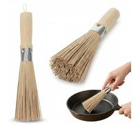 UPKOCH Lot de 2 brosses de nettoyage en bambou pour wok et wok - Pour la maison et le restaurant