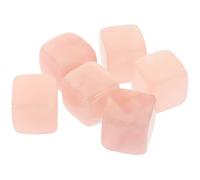 UPKOCH Lot de 6 Cubes de Whisky en Pierre de Quartz Réutilisables pour Boissons, Pierres à Whisky Décoratives et Pratiques, Usage à Domicile ou Hôtel