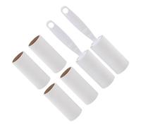UPKOCH Lot de 8 Rouleaux Anti-Peluches Réutilisables Blancs Compacts avec Recharge, Outil Adhésif pour Vêtements, Poils D’Animaux et Cheveux, Rouleau Épilateur Manuel Pratique