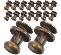UPKOCH Mini Pull Handles 20 Sets Antique Style Metal Knobs with Screws for Drawers and Cabinet Doors Furniture Upgrade