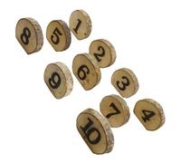 UPKOCH Numéros de Table Lot de 10 Pièces Mariage Écorce en Bois Naturel Robustes pour Décoration Classique de Tables Lors D'événements et Réceptions