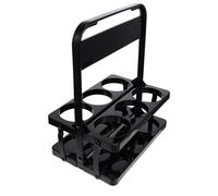 UPKOCH Panier de Rangement Transporteur de Bière pour Bières en PP Noir Poignée Robuste Pliable pour 6 Bouteilles, pour Maison et Bars