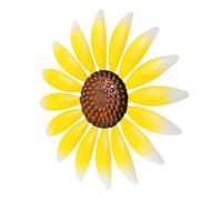 UPKOCH Pendentif Fleur En Fer Mur De Jardin Floral Des Murs Décoration Murale Décoration Suspendue Vie Décor Extérieur Pendaison Mur Fleuri Dirigé Yellow Le Fer