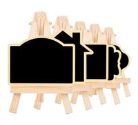 UPKOCH Petit Tableau Noir Résistante et Créative en Bois 5pcs Support Trépied, Décoration de Table pour Restaurant ou Boulangerie