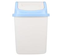 UPKOCH Poubelle à Bascule 12L Bureau et Maison, Petite Poubelle Blanche en PP à Couvercle Rabattable, Design Moderne pour Cuisine et Salle de Bain
