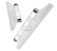 UPKOCH Règle De Dessin 2 Pièces 30 Cm Plastique Outil Portable Pour Calcul D'Angles Et Mesure Précise Ingénieurs