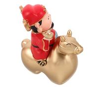 UPKOCH Statue Feng Shui en Résine du Dieu CAI Shen à Cheval pour Décoration de Prospérité et Chance la Maison Entreprise pour Nouvel an Lunaire 2026