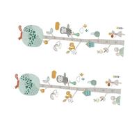 UPKOCH Sticker Mural Mesure Hauteur Garçon Fille Décor Animalier Autocollant Amovible pour Chambre Garçon Fille Ludique et Pratique Set