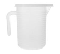 UPKOCH Tasse à Mesurer Graduée avec Poignée Réutilisable 1000ml en Plastique Blanc et Couvercle Pratique Cuisine et Pâtisserie