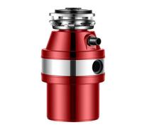 UPLTOE Broyeur à déchets Alimentaires - Évier Cuisine Red | 560W cuivre pur, 4 000 tr/min, 1 400 mL, 45-50 dB, sans lame, interrupteur pneumatique, 90 mm, compatible lave-vaisselle