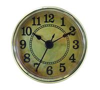 Uposao 70mm Horloge à Quartz Rétro Insérer Tête D'horloge Murale Ronde Mouvement Bricolage Tête D'horloge Incrustée De Chiffres Romains/Arabe pour Chambre à Coucher, école