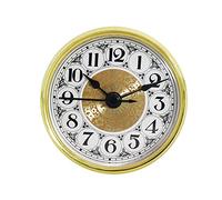 Uposao 70mm Horloge à Quartz Rétro Insérer Tête D'horloge Murale Ronde Mouvement Bricolage Tête D'horloge Incrustée De Chiffres Romains/Arabe pour Chambre à Coucher, école