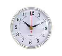 Uposao 80mm Horloge à Quartz Rétro Insérer Tête D'horloge Murale Ronde Mouvement Bricolage Tête D'horloge Incrustée De Chiffres Romains/Arabe pour Chambre à Coucher, école