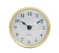 Uposao 80mm Horloge à Quartz Rétro Insérer Tête D'horloge Murale Ronde Mouvement Bricolage Tête D'horloge Incrustée De Chiffres Romains/Arabe pour Chambre à Coucher, école