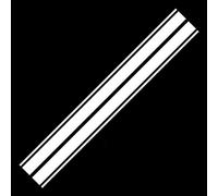Uposao Lot de 2 autocollants pour capot de voiture - En vinyle imperméable - Pour voiture de course - Décoration pour SUV, camion, blanc