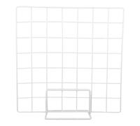 UPOUART Présentoir de Présentation en Fer Blanc, Support de Bureau à Grille | Affichage de Photos, Accrochage Facile, Accessoires, Base Stable, Style Moderne, Usage Plan de Travail