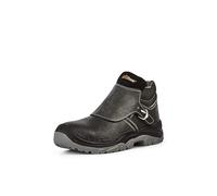 Upower - Chaussures de sécurité Hautes Classiques et Robustes Crocodile - Environnements de Soudure - S3 SRC 41 - Noir