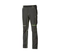 U-Power Pantalon de travail WORLD Slim Gris/Vert Taille S