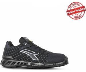 Upower Unisex Rv20104-36-Calzado de Seguridad Gama Modelo Talla U-Power RV20104-36 Chaussures de sécurité de la gamme Red Leve, Modèle Logan ESD S3 CI SRC, Taille 36, Noir