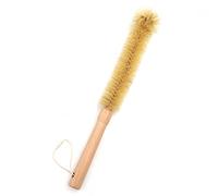 UPTALY 32 cm Goupillon, Brosse à Poils avec Manche en Bois de Hêtre, Brosse de Lavage avec Manche en Bois, Outil de Nettoyage de Cuisine, Brosses à Gobelets avec Manche Long