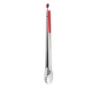 UPTALY Pince à griller extra longue de 45 cm (1 pièces, rouge), Pince à barbecue en acier inoxydable avec manche long, Pince à nourriture de grande taille, Pince à steak épais, Pince de cuisiner