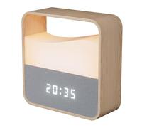 UPXNBOR Réveil numérique avec veilleuse, Double Alarme, 3 Niveaux de Volume, intensité Variable en continu, Silencieux sans tic-tac, Horloge de Chevet Rechargeable USB-C