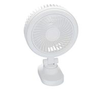 Uqezagpa Ventilateur de camping à clipser avec lumière LED 2000 mAh batterie rechargeable USB ventilateur portable pour extérieur USB avec trépied
