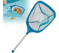 UQMIQURA Épuisette Piscine, Filet à Mailles Ultra Fines avec poignée, Filet de Nettoyage Piscine, Piscine, Spa, Filet de Piscine pour Nettoyer Déchets en Fond et Surface - Bleu