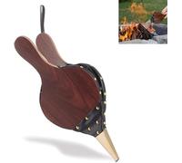UQMIQURA Soufflet pour cheminée et barbecue, boucle de suspension, petit souffleur à main, pour barbecue, feu, cuisine en extérieur, 43 x 19 cm