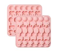 UR URLIFEHALL 2 Pièces Moules en Silicone pour Tennis de Table, Formes de Raquette de Sport, Formes de Chocolat pour Bonbons, Biscuits, Gelée, Glaçons, Gâteaux, Décoration