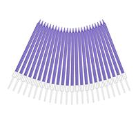 URAQT Métallique Bougie, 24PCS Longue Minces Bougies d'anniversaire avec Support, Bougies de Gâteau pour la décoration de fête de Gâteau de Mariage d'anniversaire (Mauve)