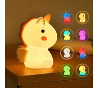 Uraqt Veilleuse Licorne Led En Silicone Colorée Pour Enfants Réglable Multicolore