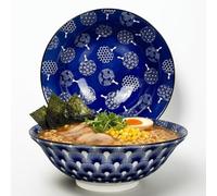 Urban Lifestyle lot de 2 bols ramen en porcelaine Ø 20,5 cm Uchiwa style japonais grand bol ramen bol soupe bol nouilles bol salade